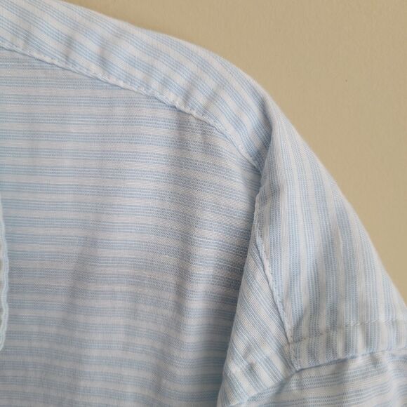 Vineyard Vines Mens Button Down Shirt Size XXL Slim Fit Murray Cotton Linen - Picture 4 of 12